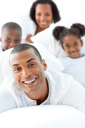 Family smiling