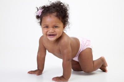 crawling infant