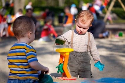 Toddlers at playground