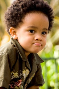toddler pouting