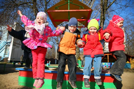 kids in playground